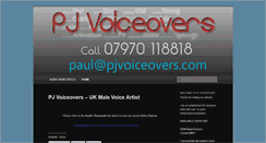 Desktop Screenshot of pj-voiceovers.co.uk