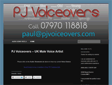 Tablet Screenshot of pj-voiceovers.co.uk